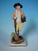 Staffordshire Pearlware Gardener Figure
