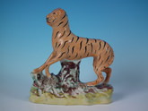Staffordshire tiger figure