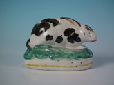 Small Staffordshire rabbit figure