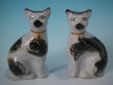 Small Pair Staffordshire Cats