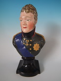 Wood&Caldwell Staffordshire Pearlware 'Alexander' bust
