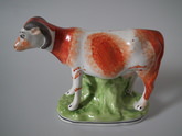 Staffordshire cow figure