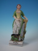Pearlware Staffordshire 'Water' figure