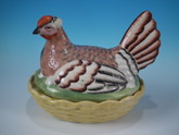 Staffordshire hen on nest tureen
