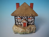 Staffordshire Pearlware cottage pastille burner