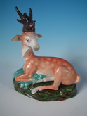 Staffordshire Pearlware stag figure