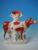 Large Staffordshire 'Milk Sold Here' cow spill vase