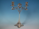 WMF Silver Plated Twin Branch Candelabra