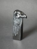 René Lalique Black glass Glass 'Téte D'Aigle' Stamp