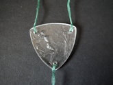 René Lalique Clear with grey staining Glass 'Fioret' Pendant/medallion