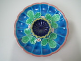 Royal Worcester Majolica Strawberry dish