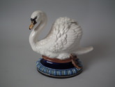 Lonitz Majolica Swan figure