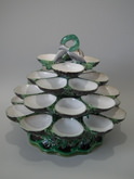 Minton Majolica four tier oyster stand