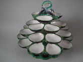 Minton Majolica 4 tier oyster stand