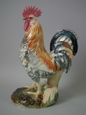 Massier Majolica Cockerel/Rooster vase