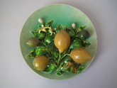 Menton Majolica lemon wall plate