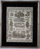 1846 'Wisdom' Sampler by Louisa Freeman