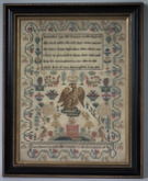 1819 Eagle Sampler by Lucy Dance