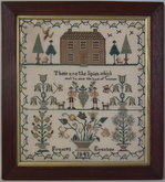 1843 Spies of Canaan Sampler by Frances Evanson