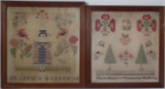 Pair 1848 Samplers by Martha Barlow
