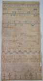 Antique Sampler, 1752 Unframed religious verse sampler
