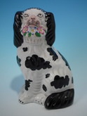 Staffordshire Disraeli Flower basket spaniel