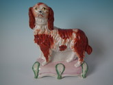 Staffordshire King Charles spaniel figure