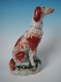 Staffordshire Irish setter figure