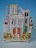 Staffordshire Castle spill vase with drummer boy