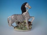 Staffordshire Zebra figure