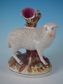 Kent Staffordshire Sheep spill vase