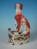 Staffordshire Irish Setter with game bird
