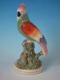 Kent Staffordshire parrot figure