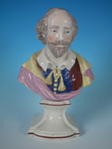 Staffordshire Pearlware Shakespeare bust