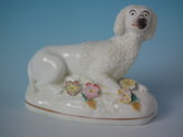 Dudson Staffordshire recumbent poodle figure