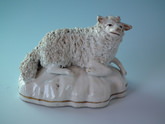 Staffordshire recumbent sheep figure