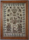Antique Sampler, 1836 by Ann Gording. Very finely worked