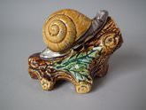 Majolica Snail Moneybox
