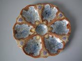 Majolica Oyster plate