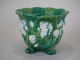 Small Minton Majolica lily jardiniere
