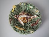 Cunha Majolica Palissy Sea Creature plate