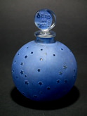 René Lalique Clear with blue staining Glass 'Dans le nuit' pefume