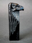 René Lalique Black Glass 'Tete D'Aigle' Seal (Cachet)
