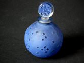 René Lalique Clear with blue staining Glass 'Dans Le Nuit (Mini)' Perfume