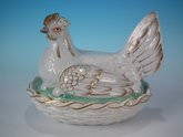 Staffordshire Pottery Hen on Nest tureen