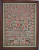 Antique Scottish Sampler, 1833, by Elizabeth Ross.