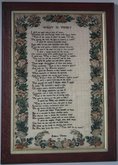 Antique Sampler, 1840, 'What is Time?' by Rebecca Thomas