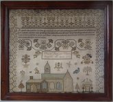 Antique Sampler, 1832, by Mary Jackson
