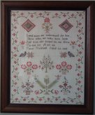 Antique Sampler, 1830, by Fanny Hadfield