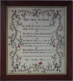 Antique Sampler, 1797, by Grace Goodluck